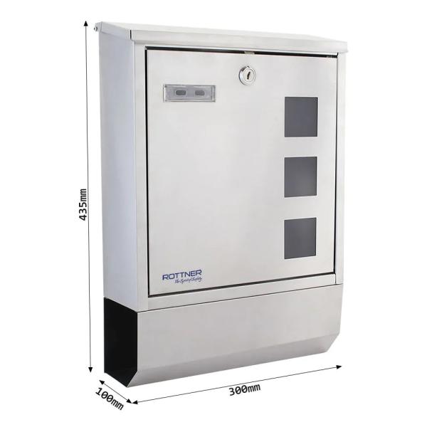 Rottner Briefkasten Corto Inox T06194